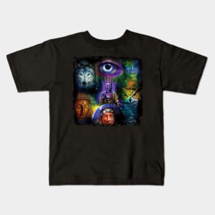 Universal Spiritiual Meditation Kids T-Shirt